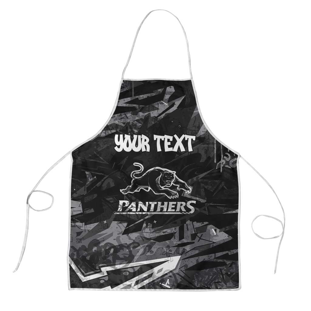 Personalized Penrith Panthers Apron Graffiti Grunge Abstract Urban Street Style Design
