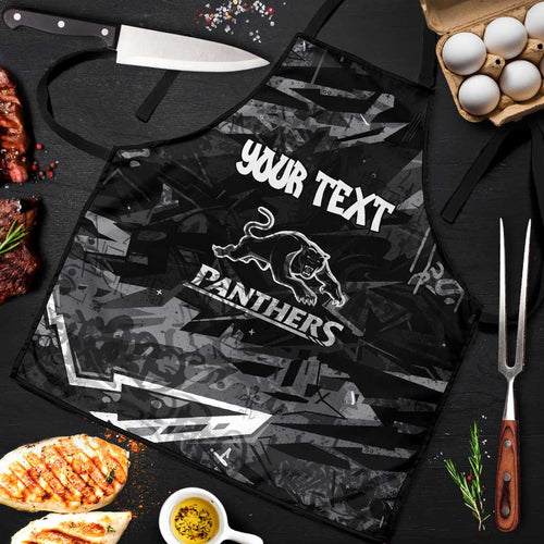 Personalized Penrith Panthers Apron Graffiti Grunge Abstract Urban Street Style Design