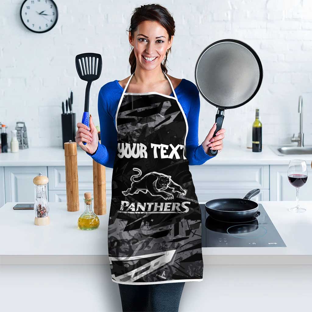 Personalized Penrith Panthers Apron Graffiti Grunge Abstract Urban Street Style Design