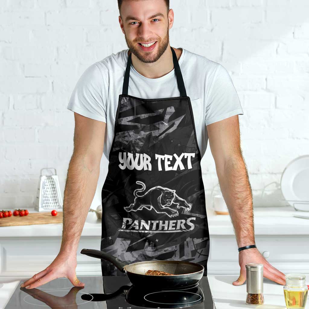 Personalized Penrith Panthers Apron Graffiti Grunge Abstract Urban Street Style Design