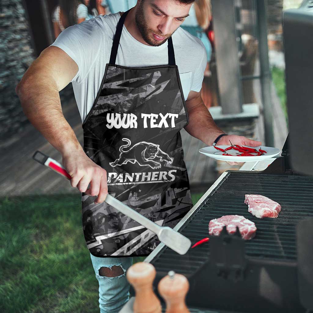 Personalized Penrith Panthers Apron Graffiti Grunge Abstract Urban Street Style Design