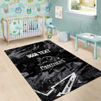 Personalized Penrith Panthers Area Rug Graffiti Grunge Abstract Urban Street Style Design