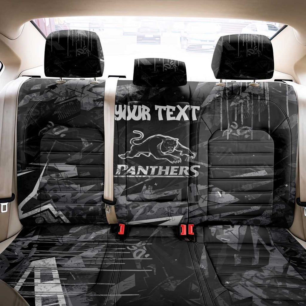 Personalized Penrith Panthers Back Car Seat Cover Graffiti Grunge Abstract Urban Street Style Design