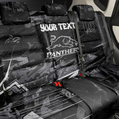 Personalized Penrith Panthers Back Car Seat Cover Graffiti Grunge Abstract Urban Street Style Design