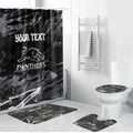 Personalized Penrith Panthers Bathroom Set Graffiti Grunge Abstract Urban Street Style Design