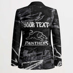 Personalized Penrith Panthers Blazer Graffiti Grunge Abstract Urban Street Style Design