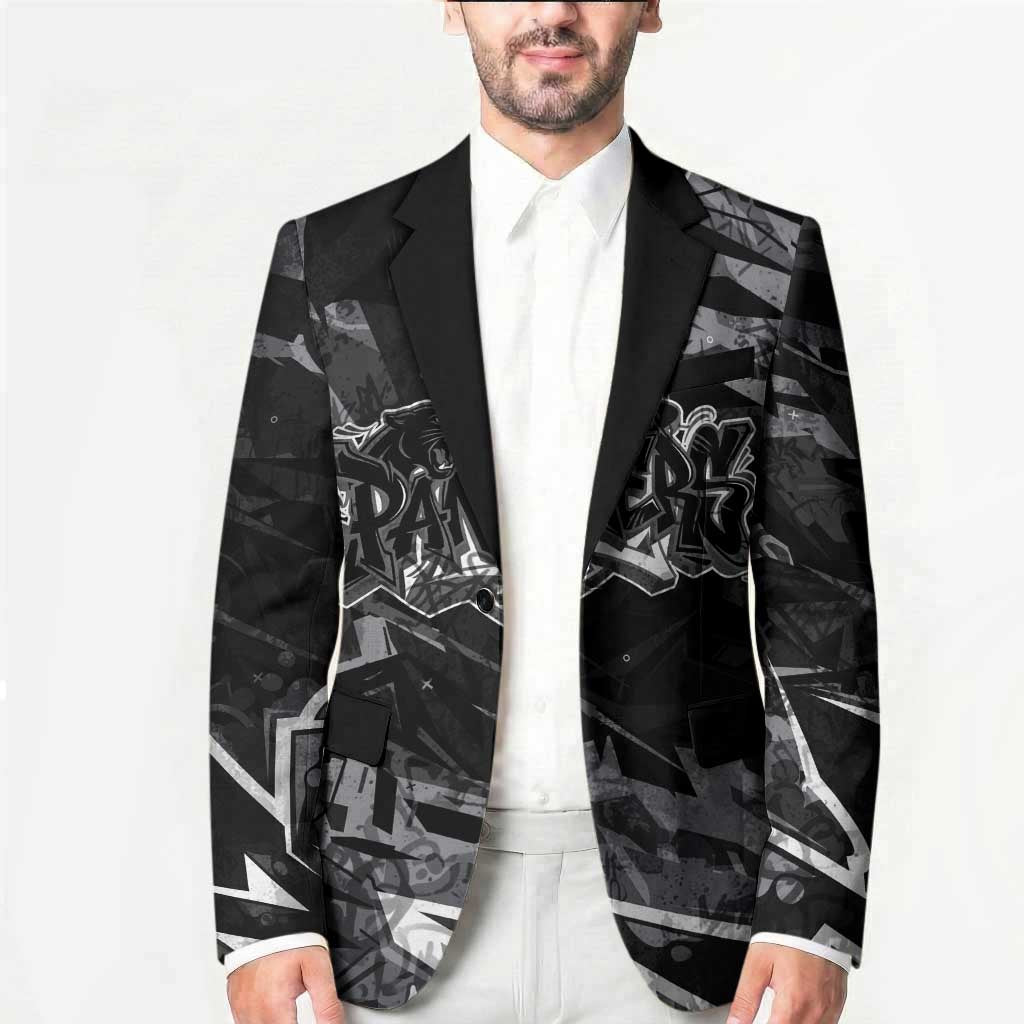 Personalized Penrith Panthers Blazer Graffiti Grunge Abstract Urban Street Style Design