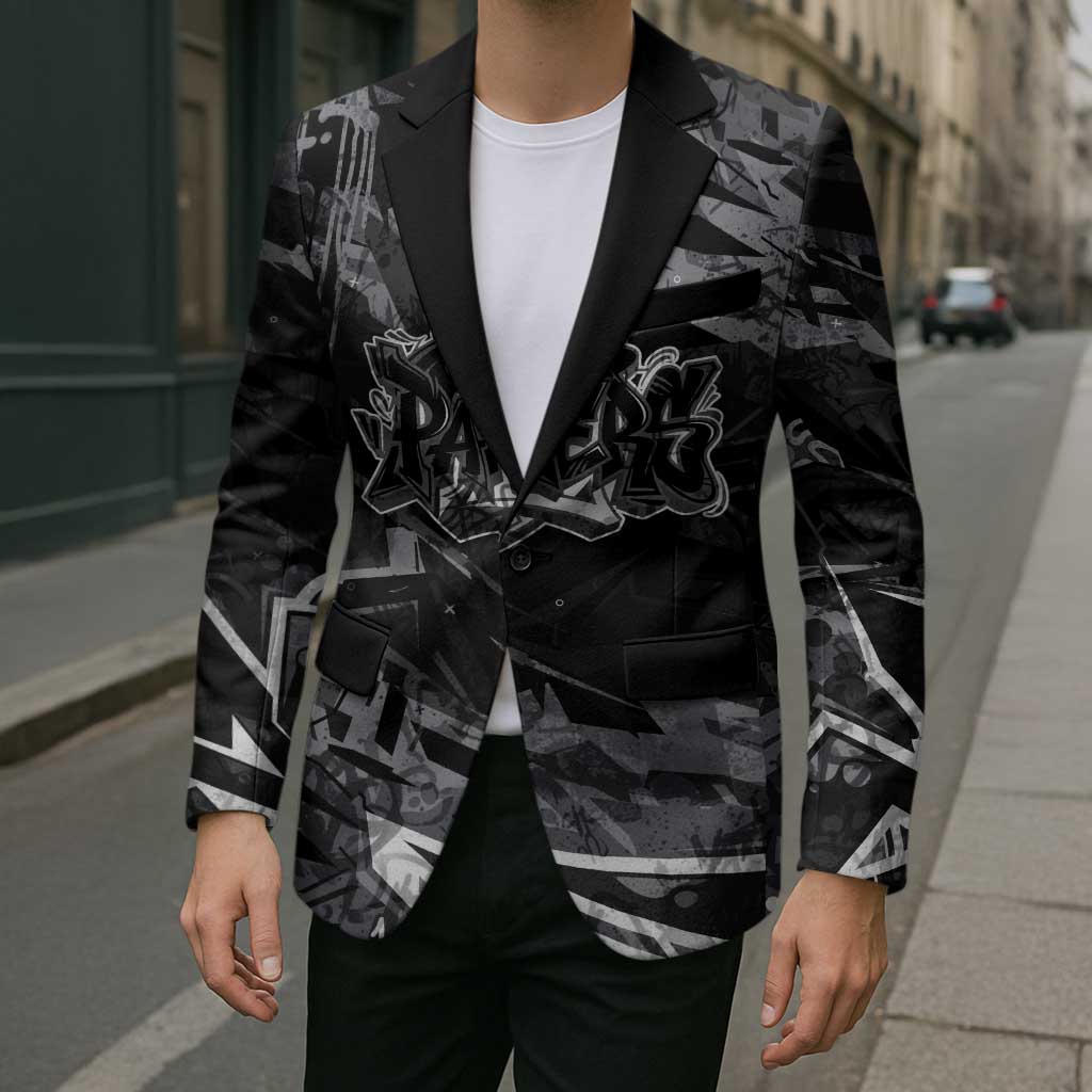Personalized Penrith Panthers Blazer Graffiti Grunge Abstract Urban Street Style Design