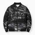 Personalized Penrith Panthers Bomber Puffer Jacket Graffiti Grunge Abstract Urban Street Style Design