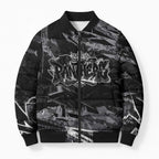 Personalized Penrith Panthers Bomber Puffer Jacket Graffiti Grunge Abstract Urban Street Style Design