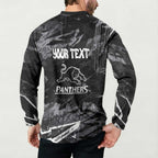 Personalized Penrith Panthers Button Sweatshirt Graffiti Grunge Abstract Urban Street Style Design