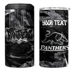 Personalized Penrith Panthers 4 in 1 Can Cooler Tumbler Graffiti Grunge Abstract Urban Street Style Design
