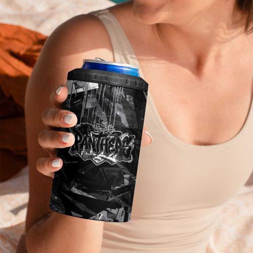 Personalized Penrith Panthers 4 in 1 Can Cooler Tumbler Graffiti Grunge Abstract Urban Street Style Design
