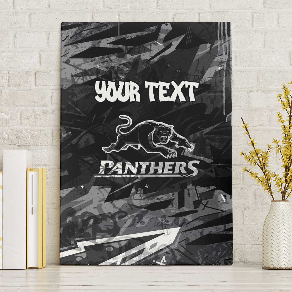 Personalized Penrith Panthers Canvas Wall Art Graffiti Grunge Abstract Urban Street Style Design