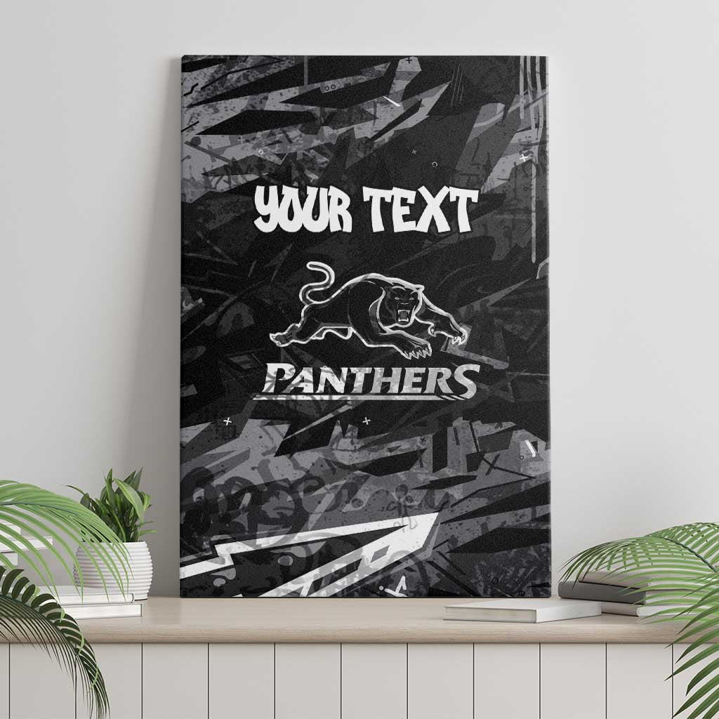 Personalized Penrith Panthers Canvas Wall Art Graffiti Grunge Abstract Urban Street Style Design