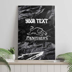 Personalized Penrith Panthers Canvas Wall Art Graffiti Grunge Abstract Urban Street Style Design