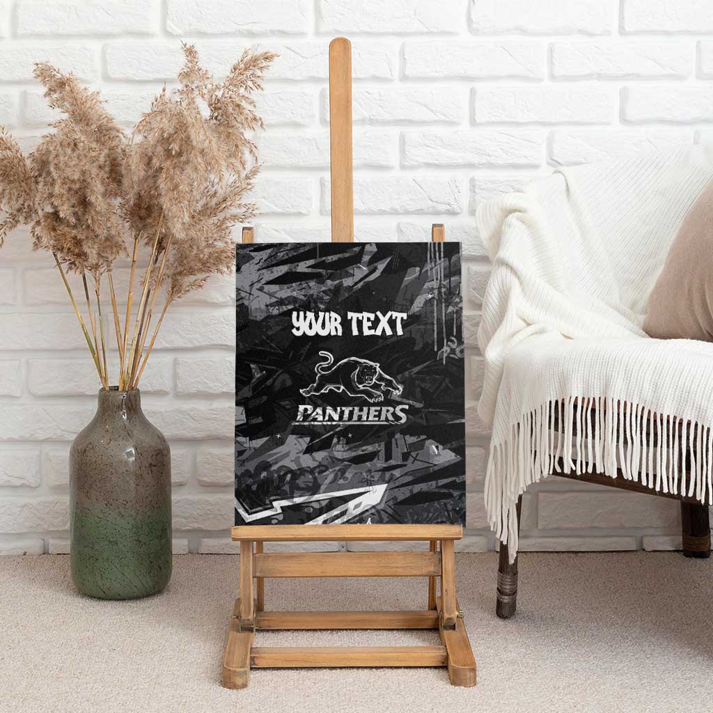 Personalized Penrith Panthers Canvas Wall Art Graffiti Grunge Abstract Urban Street Style Design