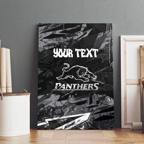 Personalized Penrith Panthers Canvas Wall Art Graffiti Grunge Abstract Urban Street Style Design