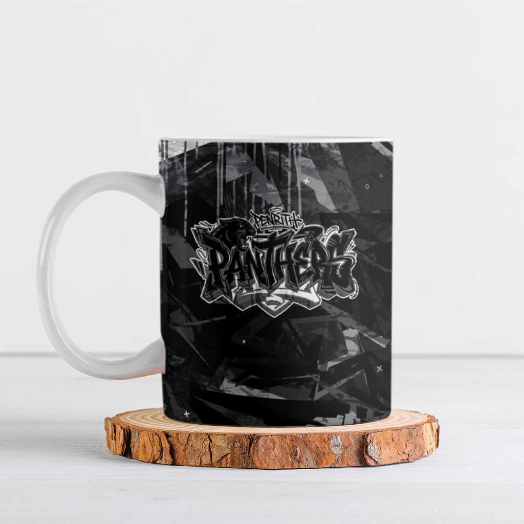 Personalized Penrith Panthers Ceramic Mug Graffiti Grunge Abstract Urban Street Style Design