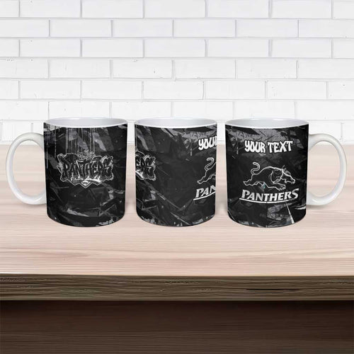 Personalized Penrith Panthers Ceramic Mug Graffiti Grunge Abstract Urban Street Style Design