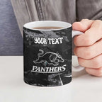 Personalized Penrith Panthers Ceramic Mug Graffiti Grunge Abstract Urban Street Style Design