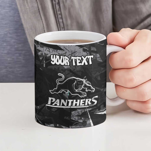 Personalized Penrith Panthers Ceramic Mug Graffiti Grunge Abstract Urban Street Style Design