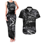 Personalized Penrith Panthers Couples Matching Tank Maxi Dress and Hawaiian Shirt Graffiti Grunge Abstract Urban Street Style Design