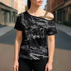 Personalized Penrith Panthers Cross Shoulder Shirt Graffiti Grunge Abstract Urban Street Style Design