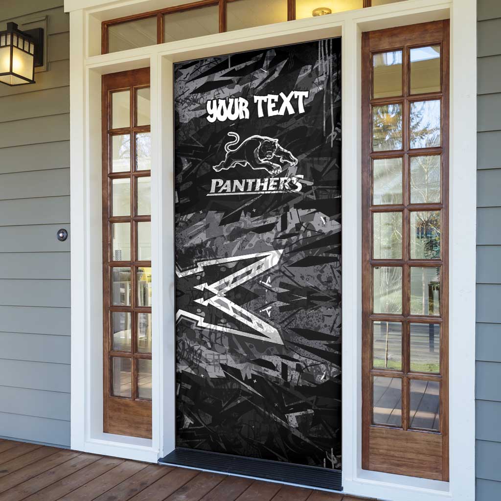 Personalized Penrith Panthers Door Cover Graffiti Grunge Abstract Urban Street Style Design