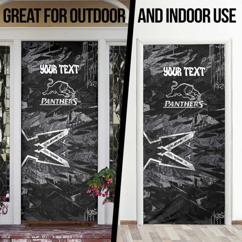 Personalized Penrith Panthers Door Cover Graffiti Grunge Abstract Urban Street Style Design