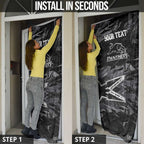 Personalized Penrith Panthers Door Cover Graffiti Grunge Abstract Urban Street Style Design