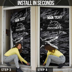 Personalized Penrith Panthers Door Cover Graffiti Grunge Abstract Urban Street Style Design