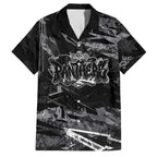 Personalized Penrith Panthers Family Matching Off The Shoulder Long Sleeve Dress and Hawaiian Shirt Graffiti Grunge Abstract Urban Street Style Design