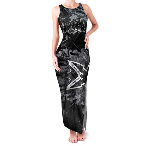 Personalized Penrith Panthers Family Matching Tank Maxi Dress and Hawaiian Shirt Graffiti Grunge Abstract Urban Street Style Design