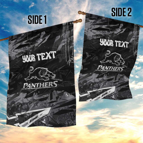 Personalized Penrith Panthers Garden Flag Graffiti Grunge Abstract Urban Street Style Design