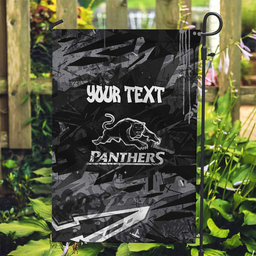 Personalized Penrith Panthers Garden Flag Graffiti Grunge Abstract Urban Street Style Design