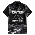 Personalized Penrith Panthers Hawaiian Shirt Graffiti Grunge Abstract Urban Street Style Design