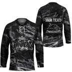 Personalized Penrith Panthers Hockey Jersey Graffiti Grunge Abstract Urban Street Style Design