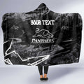Personalized Penrith Panthers Hooded Blanket Graffiti Grunge Abstract Urban Street Style Design