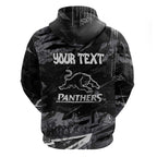 Personalized Penrith Panthers Hoodie Graffiti Grunge Abstract Urban Street Style Design
