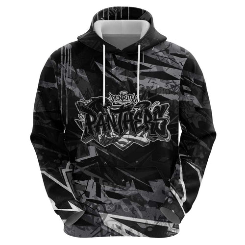 Personalized Penrith Panthers Hoodie Graffiti Grunge Abstract Urban Street Style Design