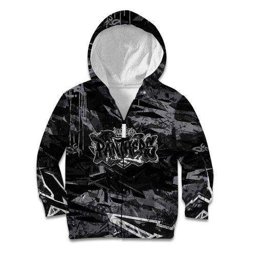 Personalized Penrith Panthers Kid Hoodie Graffiti Grunge Abstract Urban Street Style Design