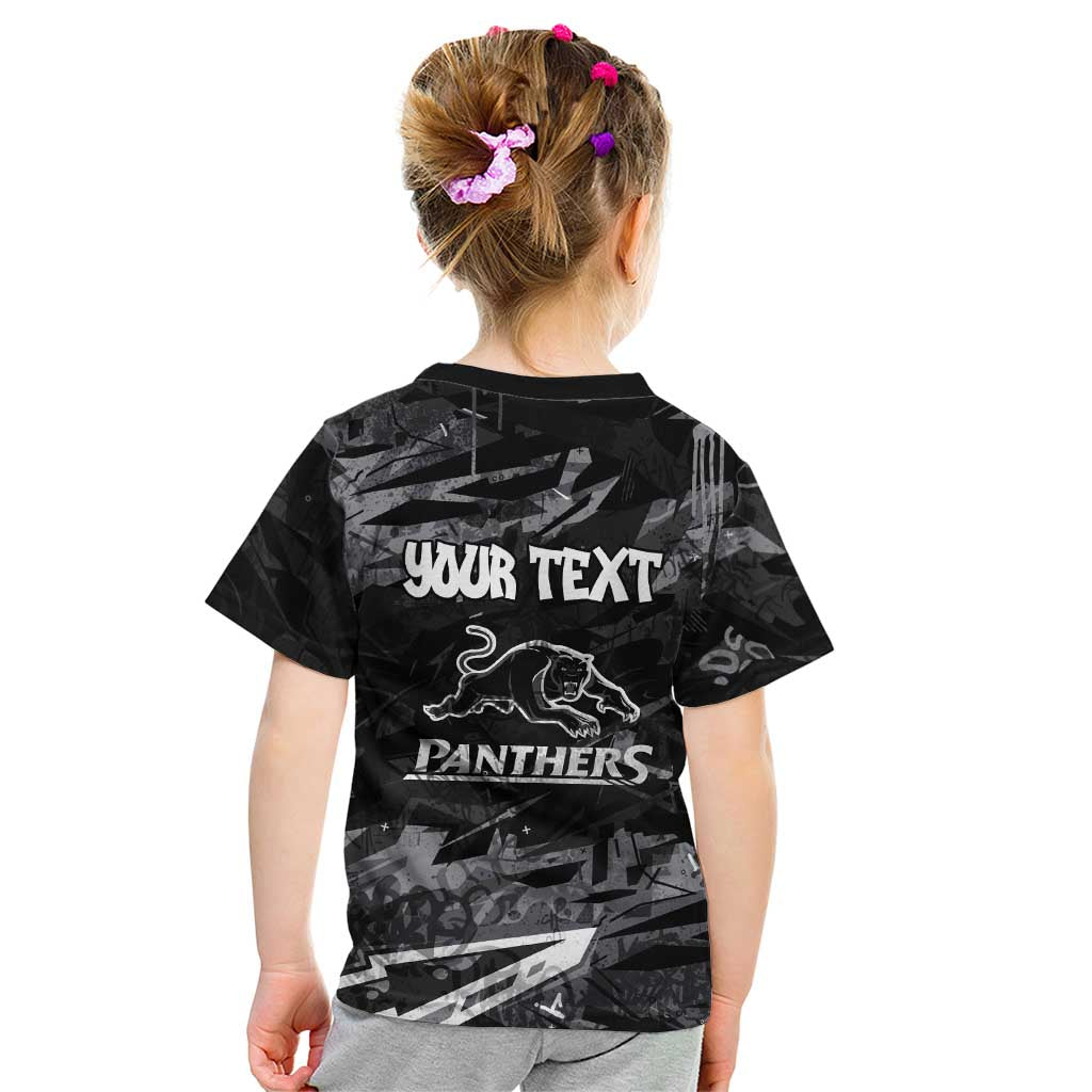 Personalized Penrith Panthers Kid T Shirt Graffiti Grunge Abstract Urban Street Style Design