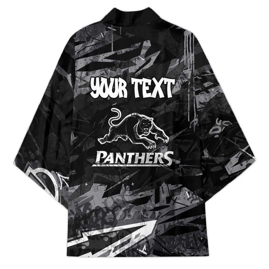 Personalized Penrith Panthers Kimono Graffiti Grunge Abstract Urban Street Style Design