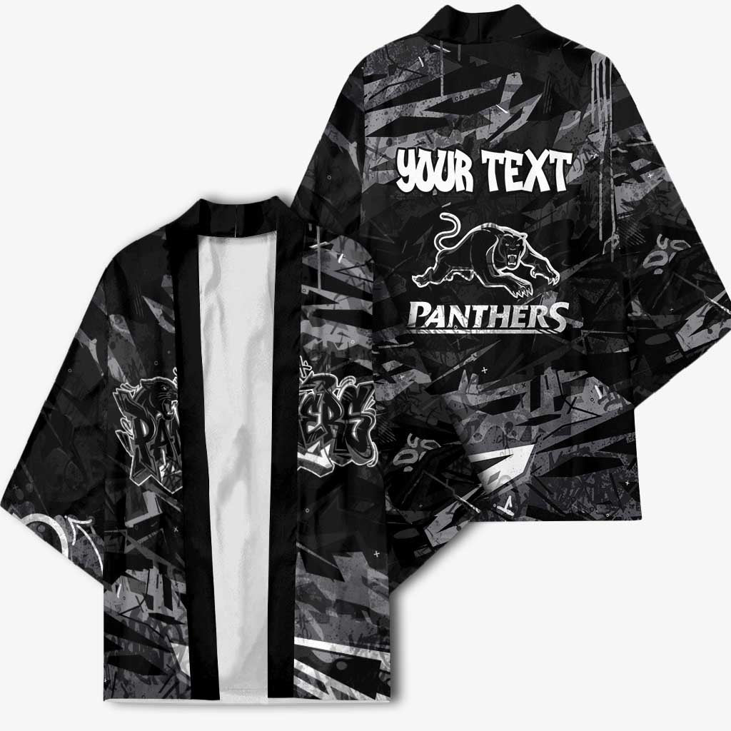 Personalized Penrith Panthers Kimono Graffiti Grunge Abstract Urban Street Style Design