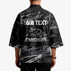 Personalized Penrith Panthers Kimono Graffiti Grunge Abstract Urban Street Style Design