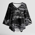 Personalized Penrith Panthers Kimono Sleeve Blouse Graffiti Grunge Abstract Urban Street Style Design