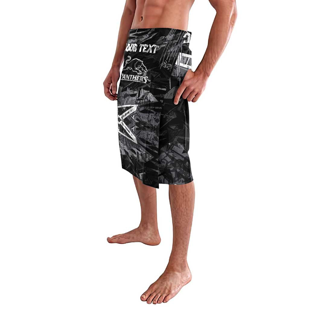 Personalized Penrith Panthers Lavalava Graffiti Grunge Abstract Urban Street Style Design