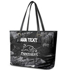 Personalized Penrith Panthers Leather Tote Bag Graffiti Grunge Abstract Urban Street Style Design