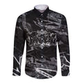 Personalized Penrith Panthers Long Sleeve Button Shirt Graffiti Grunge Abstract Urban Street Style Design